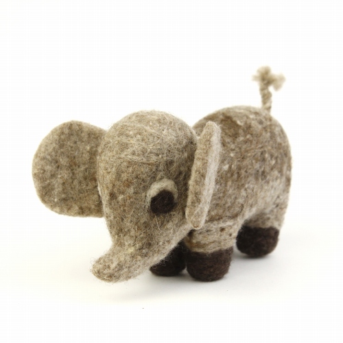マトマイニ フェルト動物 S ナチュラル ゾウ