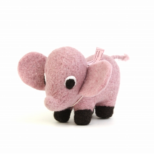 マトマイニ フェルト動物 S ピンク ゾウ