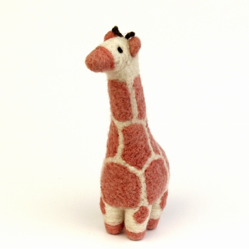 マトマイニ フェルト動物 S ピンク キリン