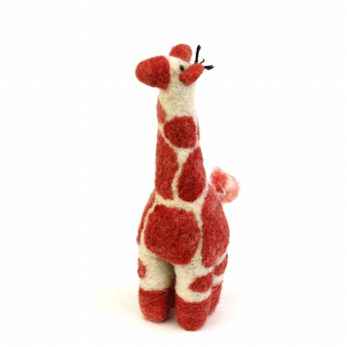 マトマイニ フェルト動物 S 赤 キリン