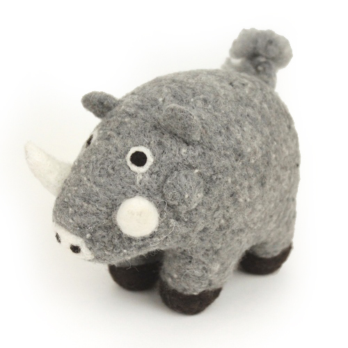 マトマイニ フェルト動物 M グレー イボイノシシ