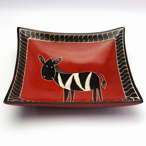 ソープストーン 四角ボウル 大