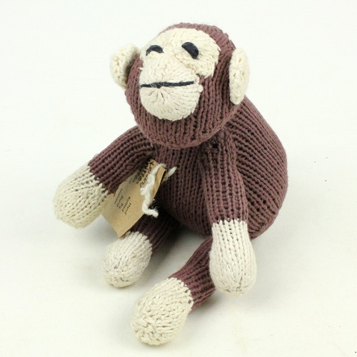 ケナナKENANAKNITTERSオーガニックコットンおすわり動物小サル