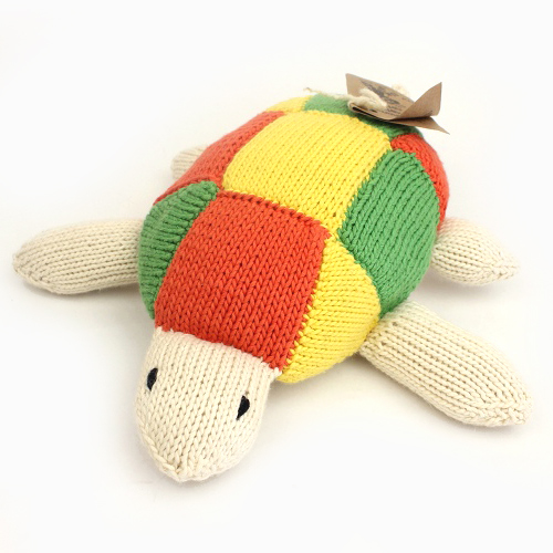 【SALE】ケナナニッターズ オーガニックコットン海の動物 中 カメ @3600→2800円