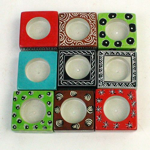 ソープストーン キャンドルホルダー四角