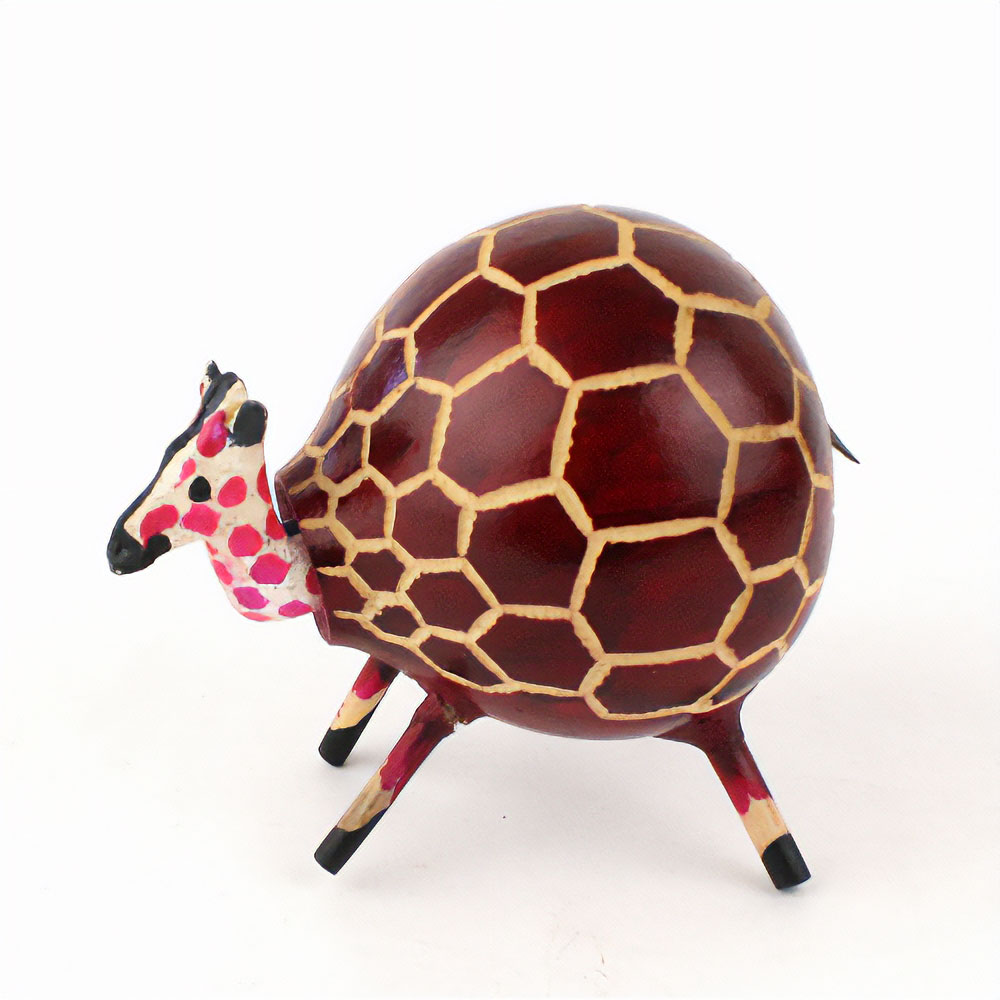 ひょうたん首振り動物 中 キリン