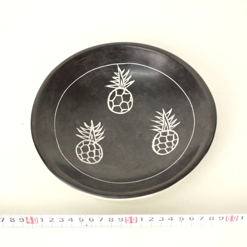 ソープストーン 丸皿 大 黒パイナップル19SS 3500→2800円