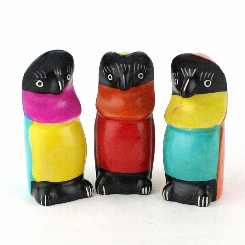 ソープストーン フクロウ 中 柄アソート