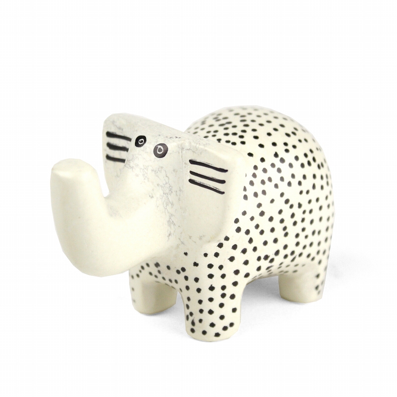 ソープストーン ナチュラル動物 大 ゾウ
