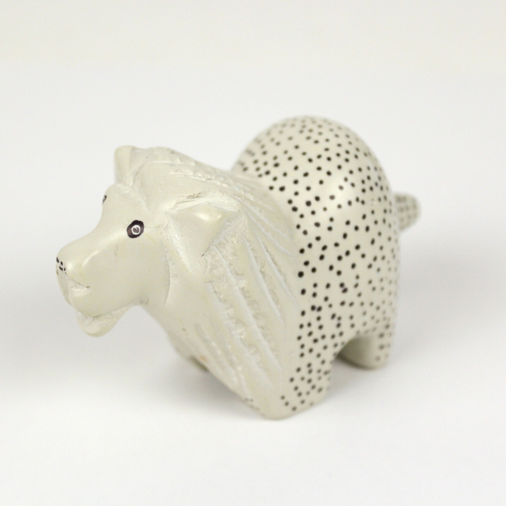 ソープストーン ナチュラル動物 大 ライオン