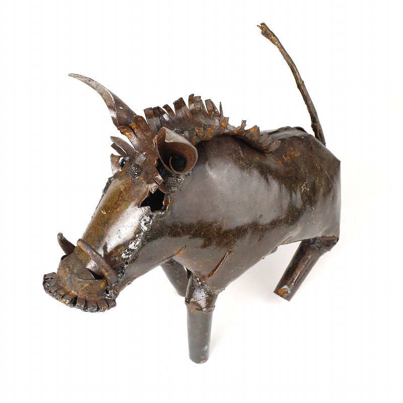 ジンバブエリサイクルメタル動物 イボイノシシ