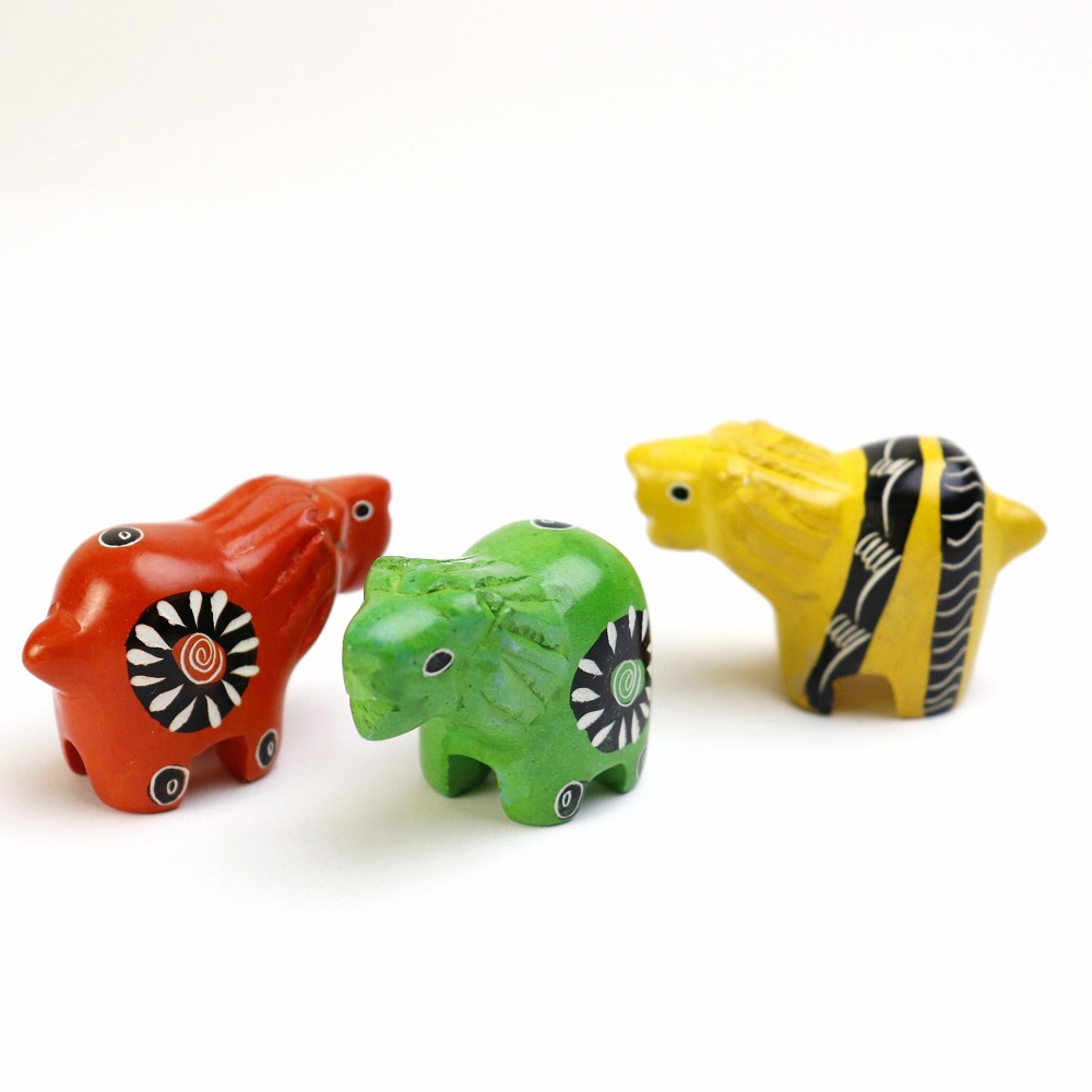 ソープストーン ミニチュアライオン アソートカラー