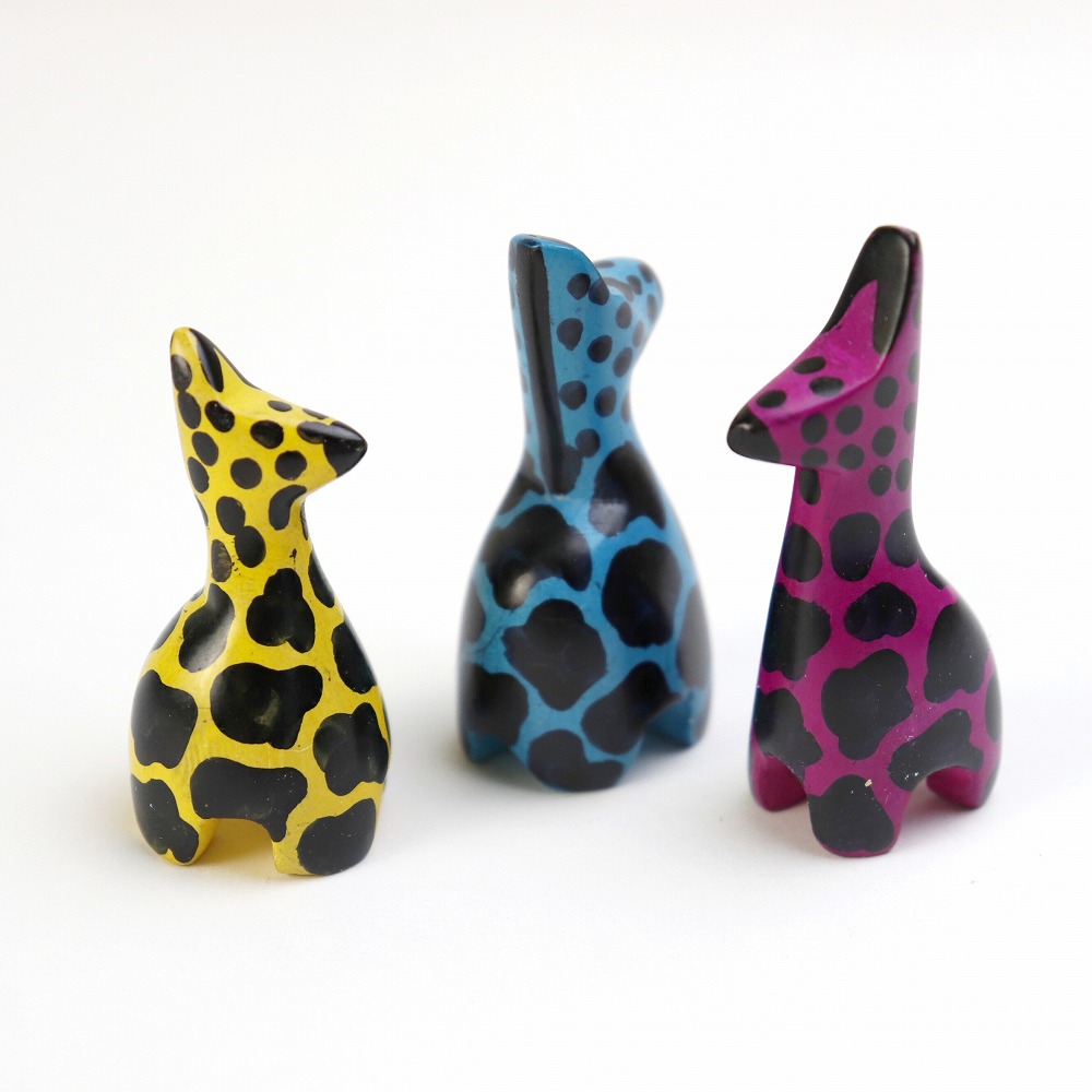 ソープストーン ミニチュアキリン アソートカラー