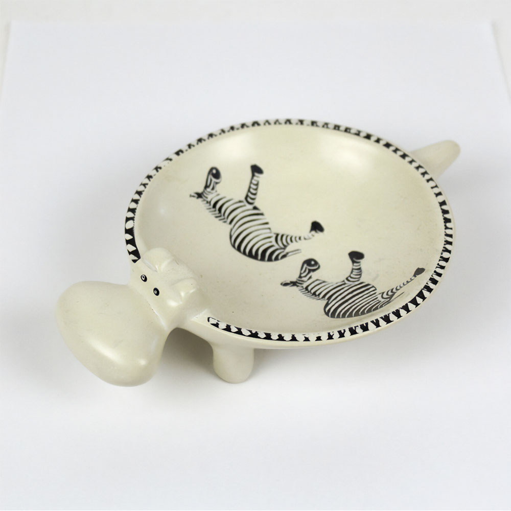 ソープストーン ナチュラル動物 カバボウル 大 柄アソート