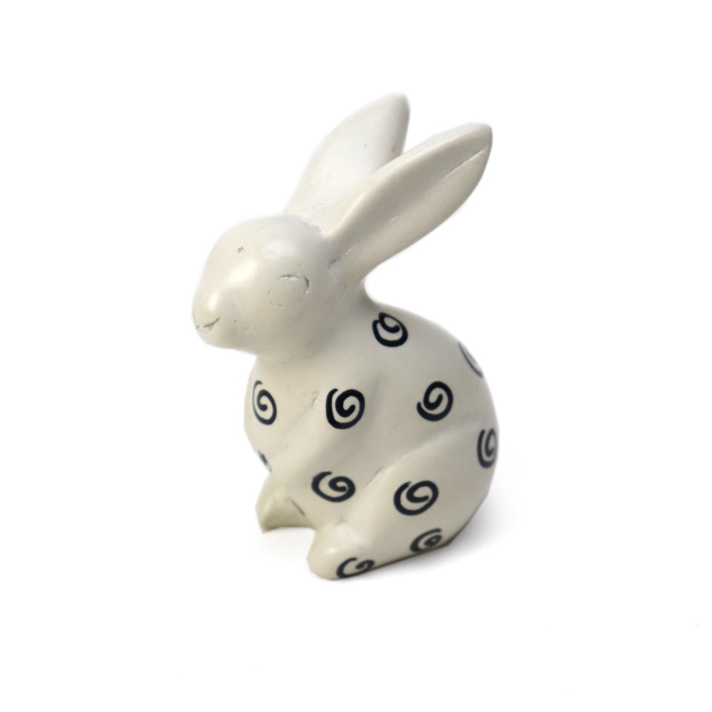 ソープストーン イースターバニー 柄 ナチュラル