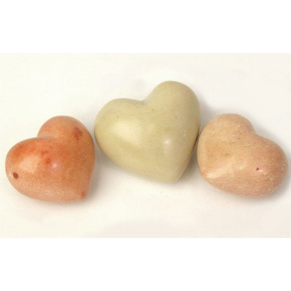 ソープストーン ハート型ペーパーホルダー 無地