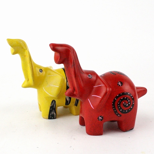 ソープストーン 幸運ゾウ