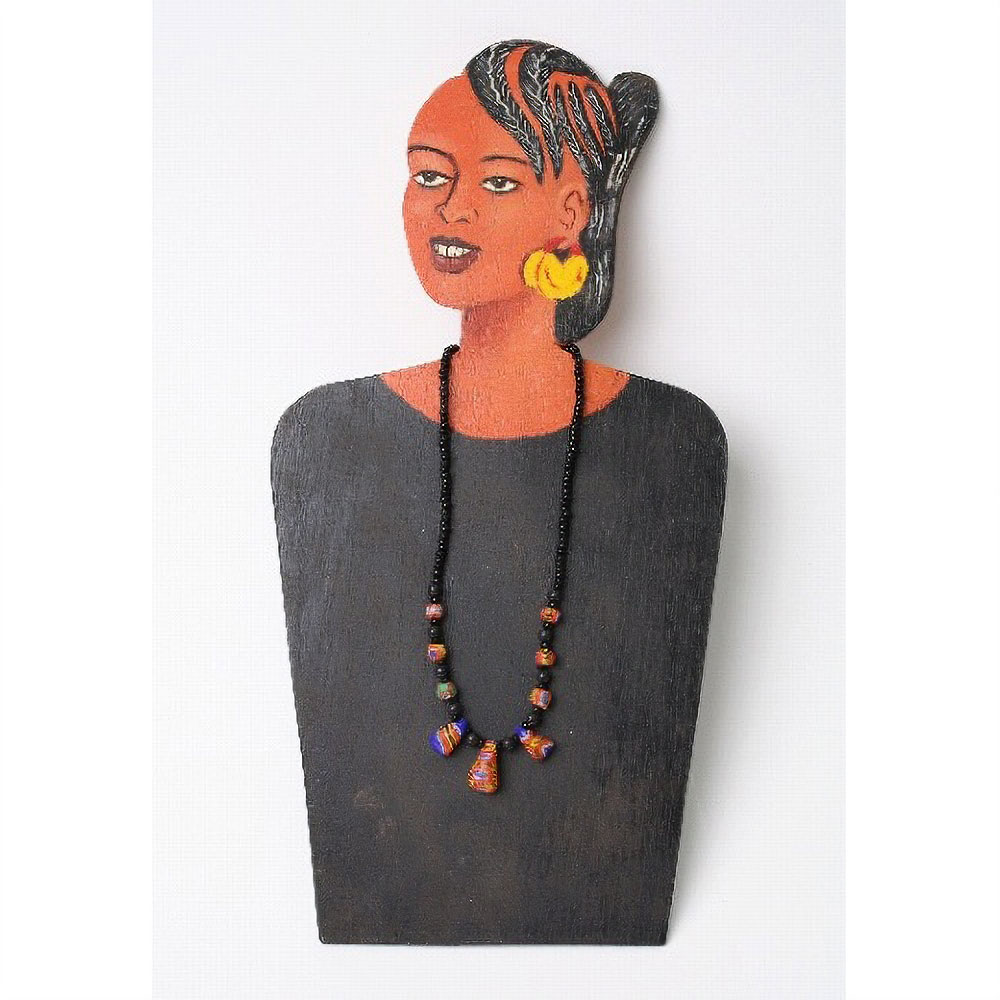 顔付ネックレス掛け シンプル