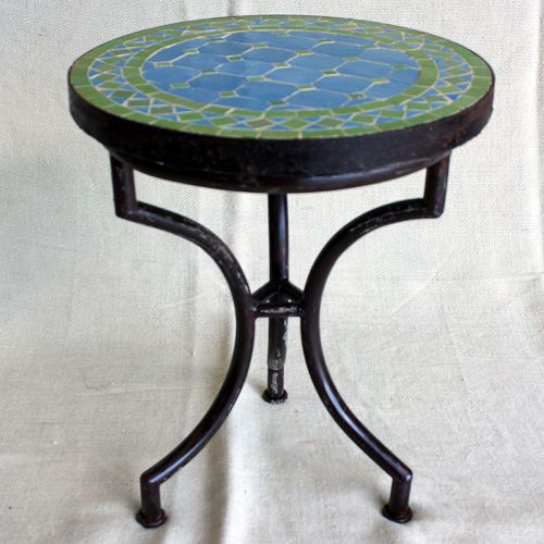 【SALE】モザイクテーブル 径40xH45 CORA 装飾脚送料別 @25000→12500円