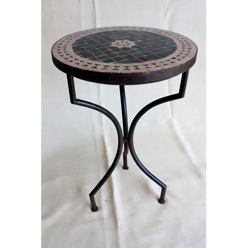 【SALE】モザイクテーブル 径50xH55 CORA装飾脚 送料別 @30000→15000円