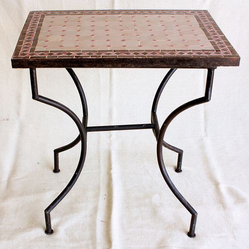 【SALE】モザイクテーブル 70x50xH50 CORA 送料別 @35000→17500円