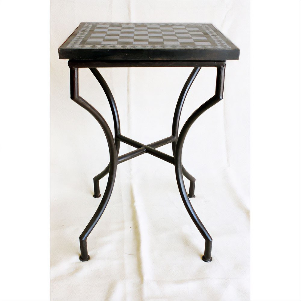 【SALE】モザイクテーブル 50x50 チェス 送料別 @36000→18000円