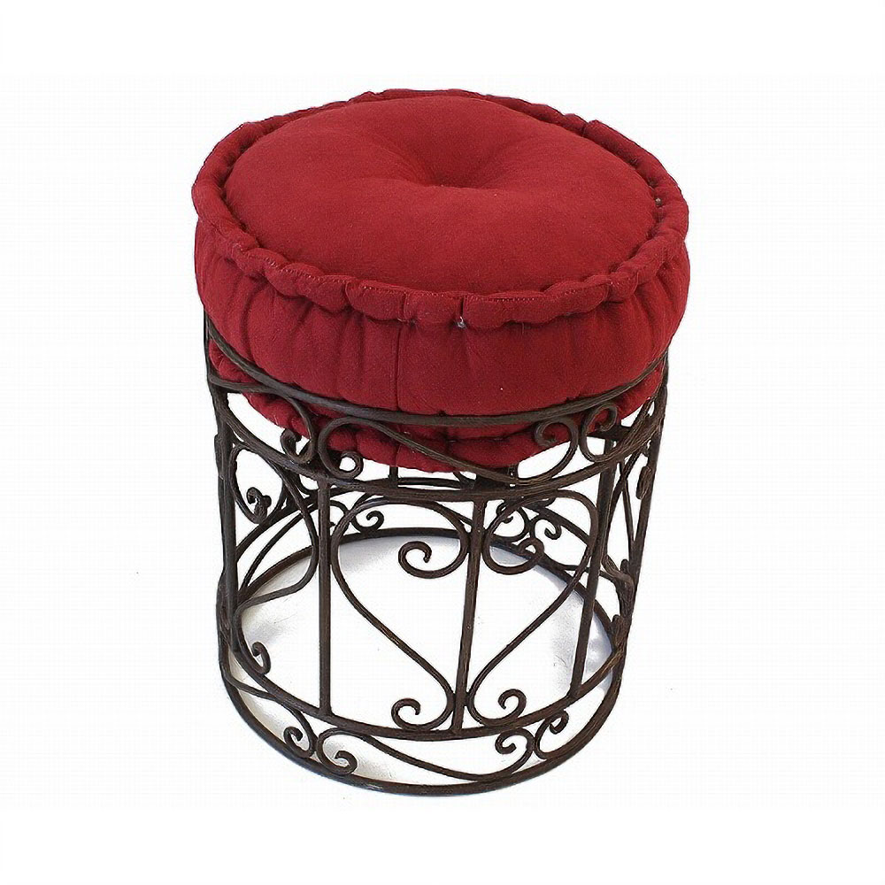 鉄椅子円柱クッション付き 径35×H35 送料別