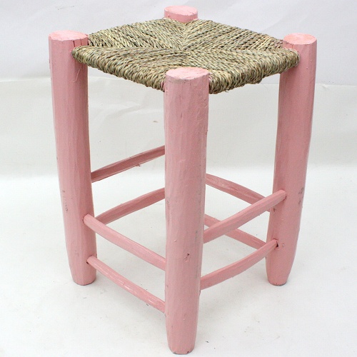 ドーム木椅子カラーペイント　L　ペールピンク　送料別