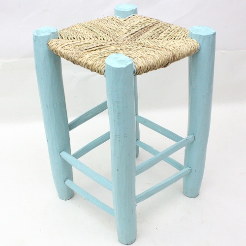 ドーム木椅子カラーペイント　L　サックス　送料別