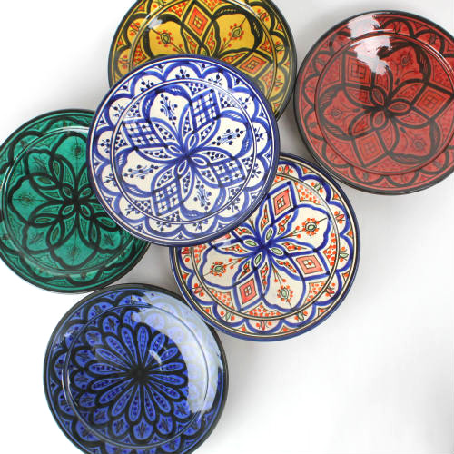 サフィ陶製 皿 軽20CM アソート