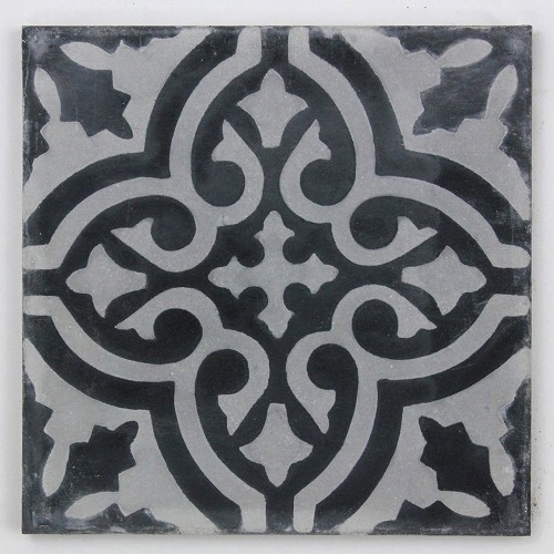 手刷りタイル13 グレー