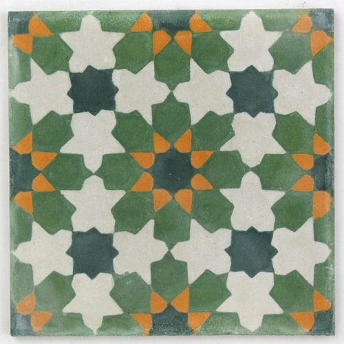 手刷りタイル72 ミント