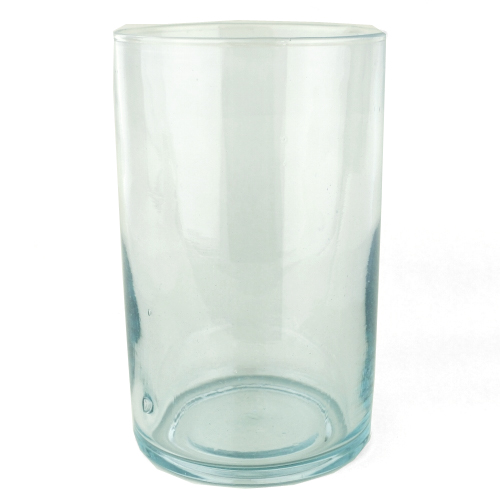 モロッコリサイクル無地グラス K45 口12 H20