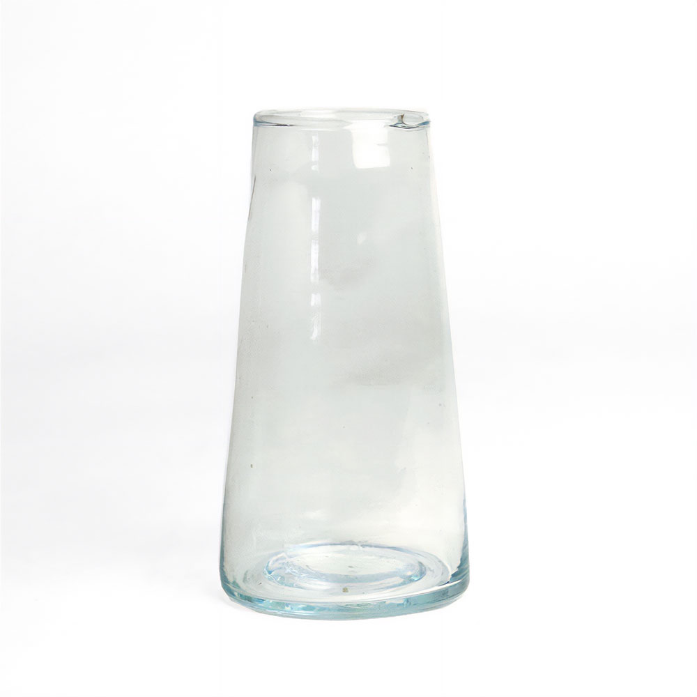 モロッコリサイクル無地グラス E5 口4.5H12