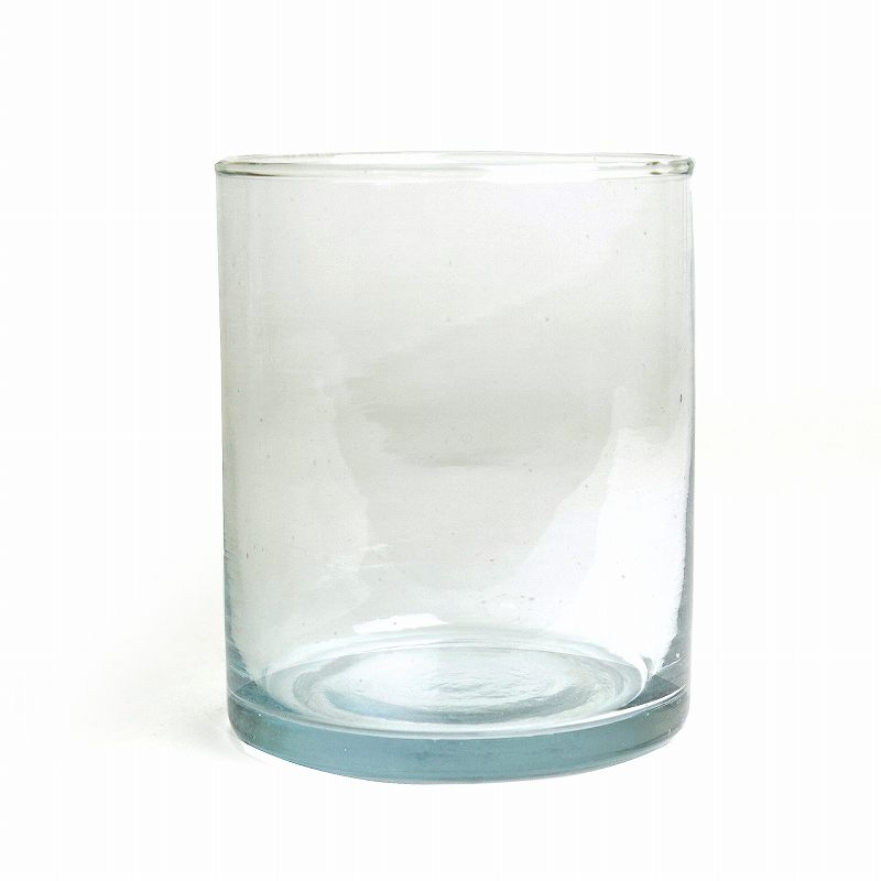 モロッコリサイクル無地グラス K43 口12H15
