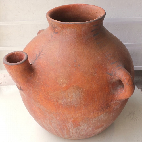 ベルベルリーフ陶器 水瓶 一点物