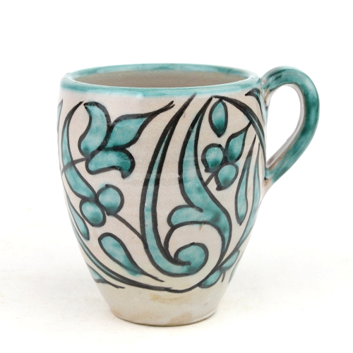 フェズ陶製飾りぷっくりカップ 09緑