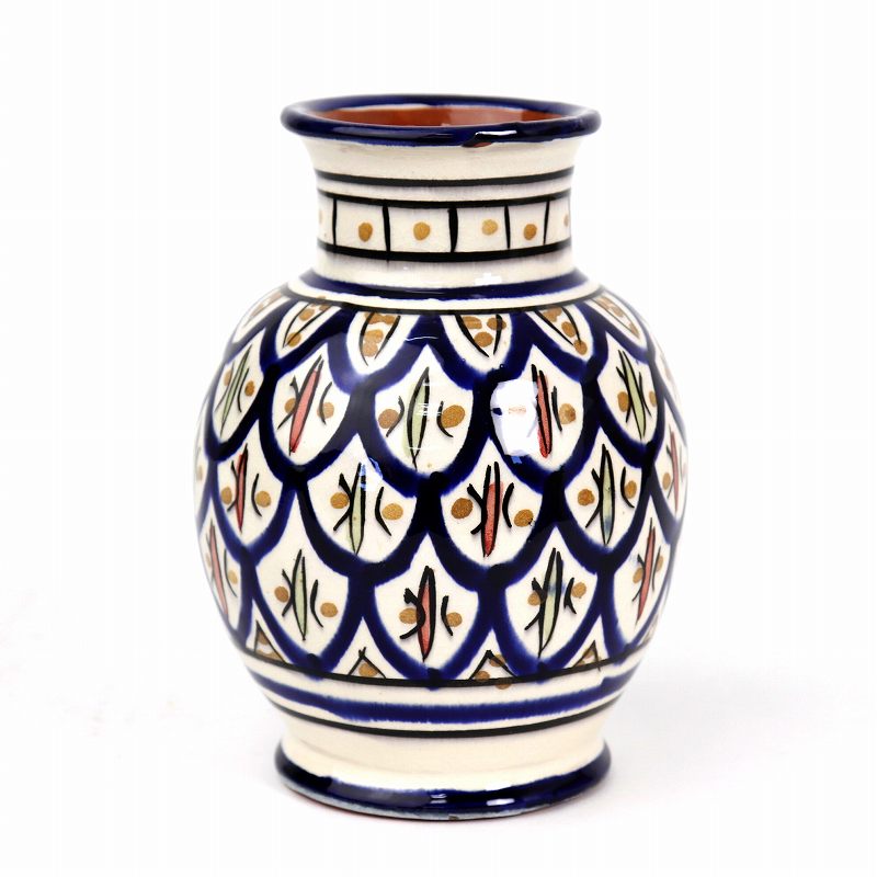 サフィ陶製花瓶 H17 04マルチ