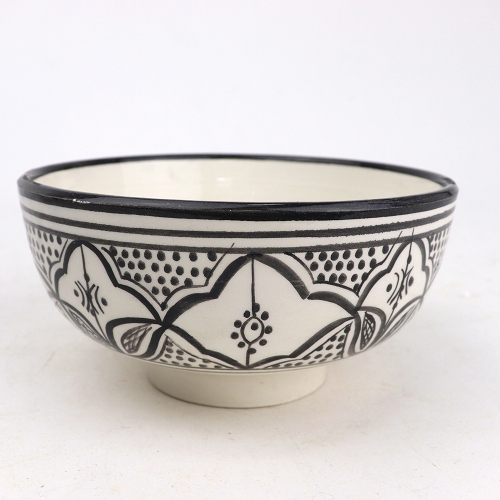 サフィ陶製飾りボウル ASSAFI W15  05黒