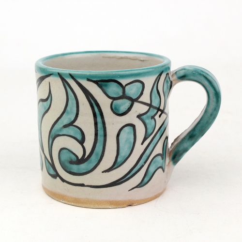 フェズ陶製飾りカップ小 05緑