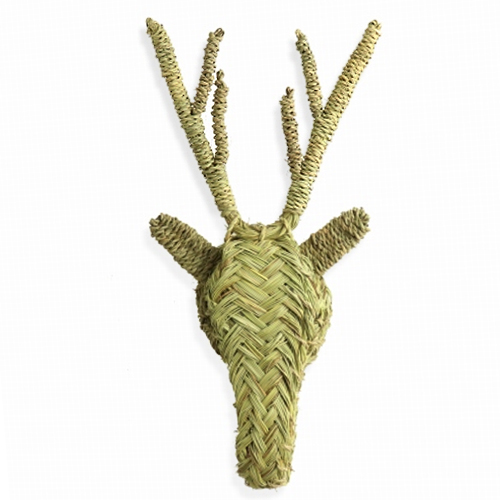水草アニマルヘッド 壁掛け　シカ