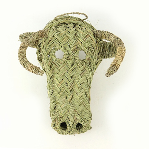 水草アニマルヘッド 壁掛け　バッファロー