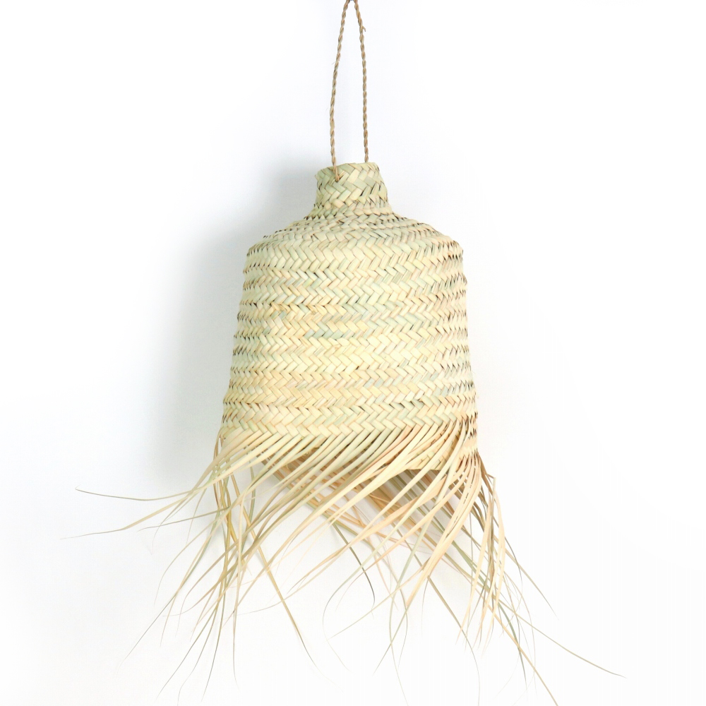 椰子ランプシェード 丸 フリンジ ※ソケット別F