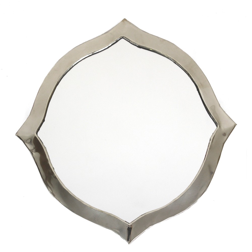 メタル鏡 コラベル 縁太 中 シルバー