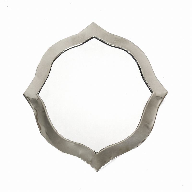 メタル鏡 コラベル 縁太 小 シルバー