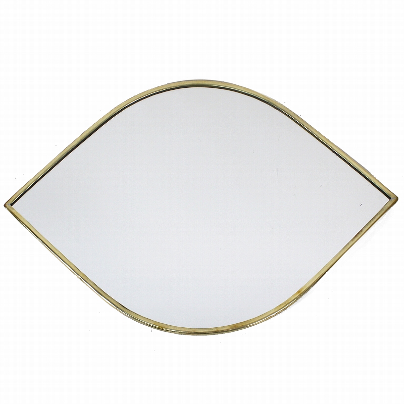 メタル鏡 目 縁細 大 ゴールド