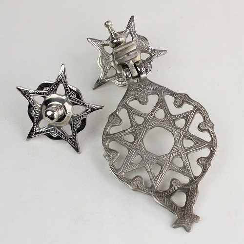 ドアノック 銀色 30cm