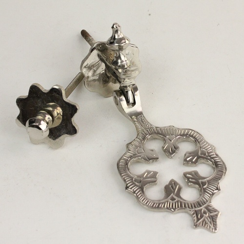 ドアノック 銀色 15cm