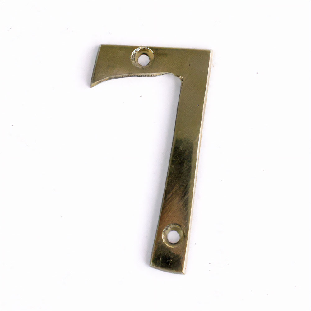 真鍮数字プレート 7