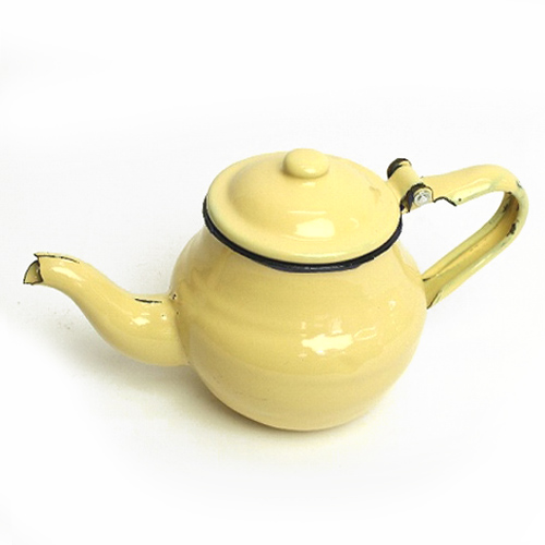 ホーローティーポット  S クリーム